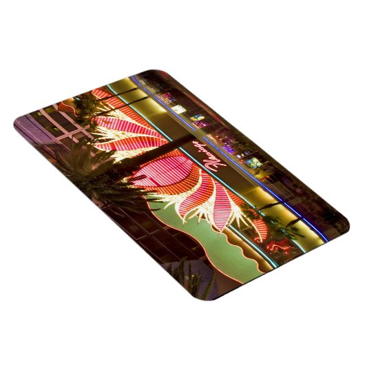Las Vegas Flamingo @ nacht flexibele magneet (Rechterzijde)