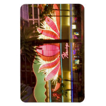 Las Vegas Flamingo @ nacht flexibele magneet