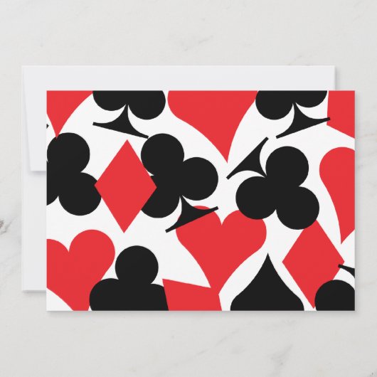 Las Vegas Foto Elopement Aankondiging Rood Zwart (Achterkant)