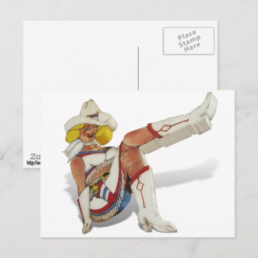 Las Vegas, Fremont Street - Glitter Gultch Gal Briefkaart (Voorkant / Achterkant)