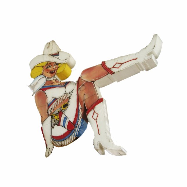 Las Vegas, Fremont Street - Glitter Gultch Gal Staand Fotobeeldje (Voorkant)