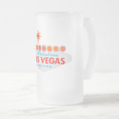 Las Vegas Frosted Glass Beer Mok (Voorkant rechts)