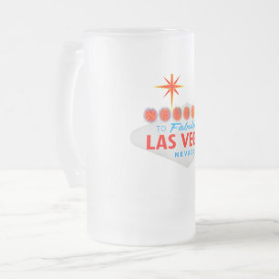 Las Vegas Frosted Glass Beer Mok