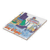 Las Vegas Fun in the Sun Tegeltje (Zijkant)