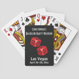 Las Vegas Gambling Bachelor Party Trip Favor Pokerkaarten