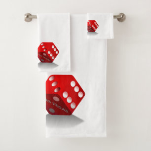 Las Vegas Gambling Craps Dice Bad Handdoek