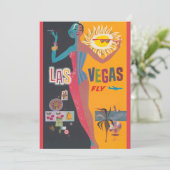  Las Vegas Gambling Travel Poster Art Kaart (Staand voorkant)