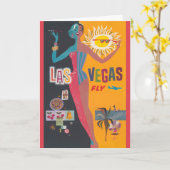  Las Vegas Gambling Travel Poster Art Kaart (Gele Bloem)