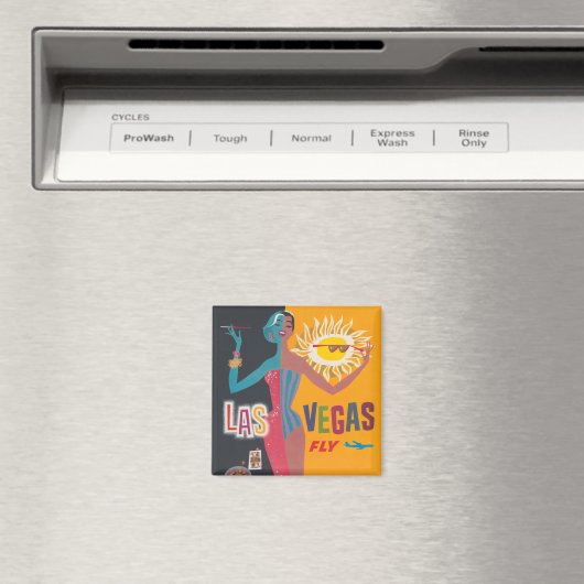  Las Vegas Gambling Travel Poster Art Magneet (Insitu (Vaatwasser))