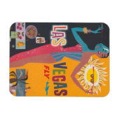 Las Vegas Gambling Travel Poster Art Magneet (Horizontaal)