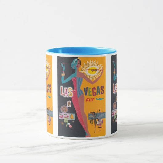  Las Vegas Gambling Travel Poster Art Mok (Midden)