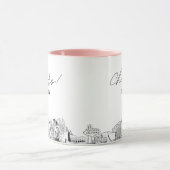 Las Vegas gepersonaliseerde bruiloft koffie Mok (Midden)