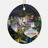 Las Vegas gepersonaliseerde date Holiday Ornament (Links)