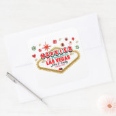 Las Vegas Getrouwd Koppel Vakantie Nevada  Vierkante Sticker (Envelop)