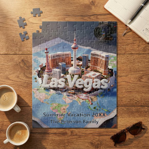Las Vegas Gezinsvakantie 3D Reis Souvenir Puzzels