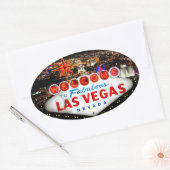 Las Vegas Gifts Ovale Sticker (Envelop)
