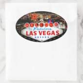 Las Vegas Gifts Ovale Sticker (Tas)