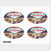 Las Vegas Gifts Ovale Sticker (Vel)