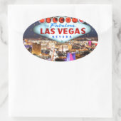 Las Vegas Gifts Ovale Sticker (Tas)