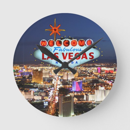 Las Vegas Gifts Ronde Klok (Voorkant)