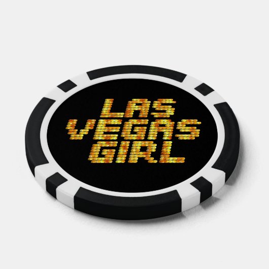 Las Vegas Girl Poker Chips (Enkel)