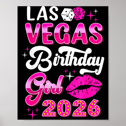 Las Vegas Girls Trip 2026 Cruise Trip Matching Bir Poster (Voorkant)