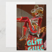 Las Vegas Glitter Gulch Briefpapier (Voorkant / Achterkant)