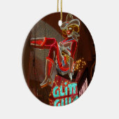 Las Vegas Glitter Gulch Keramisch Ornament (Rechts)