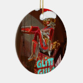 Las Vegas Glitter Gulch Kerstmis Keramisch Ornament (Rechts)