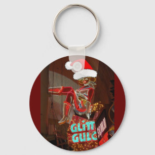 Las Vegas Glitter Gulch Kerstmis Sleutelhanger
