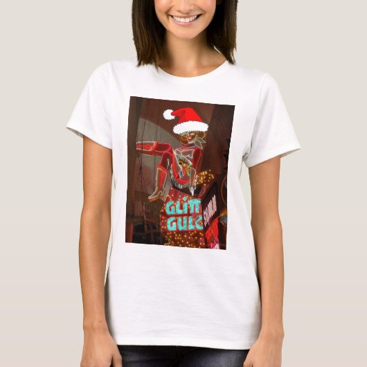 Las Vegas Glitter Gulch Kerstmis T-shirt (Voorkant)