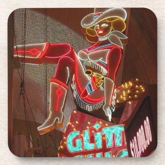 Las Vegas Glitter Gulch Onderzetter (Voorkant)