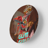 Las Vegas Glitter Gulch Ronde Klok (Hoek)