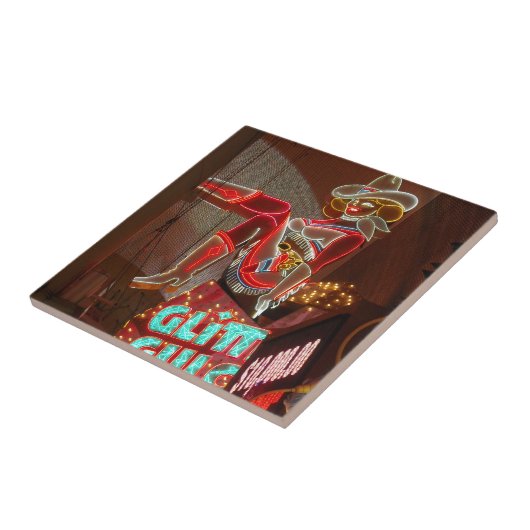 Las Vegas Glitter Gulch Tegeltje (Zijkant)