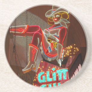 Las Vegas Glitter Gulch Zandsteen Onderzetter