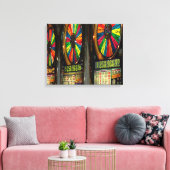 Las Vegas gokautomaten Canvas Afdruk (Insitu (Woonkamer))