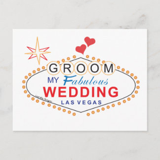 Las Vegas Groom Briefkaart