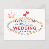 Las Vegas Groom Briefkaart (Voorkant)