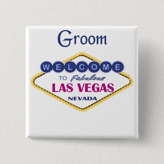 Las Vegas Groom Button (Voorkant)