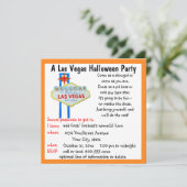 Las Vegas Halloween Costume Party Kaart (Staand voorkant)