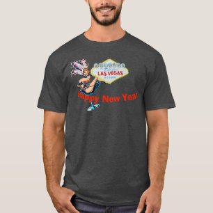 Las Vegas Happy Nieuw jaar T-shirt