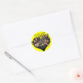 Las Vegas Heart Ronde Sticker (Envelop)