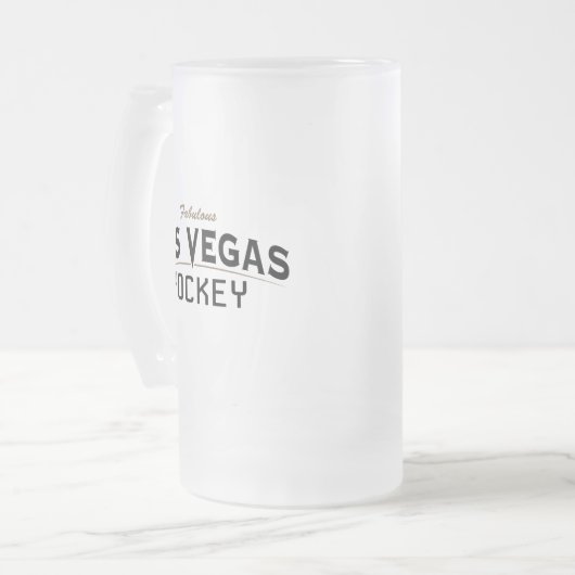 Las Vegas Hockey Frosted Glass Mok (Voorkant links)