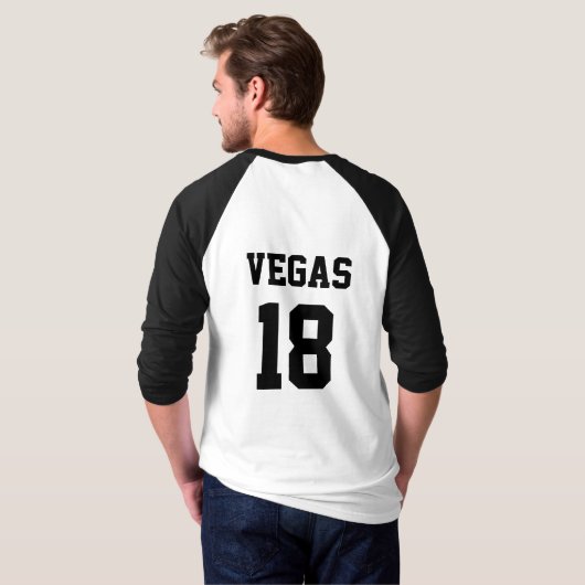 Las Vegas Hockey T-shirt met lange mouwen (Achterkant volledig)