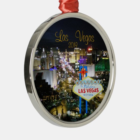 Las Vegas Holiday Ornament red bow (Rechts)
