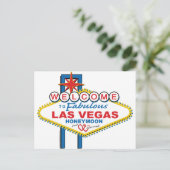 Las Vegas Honeymoon Briefkaart (Staand voorkant)