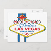 Las Vegas Honeymoon Briefkaart (Voorkant / Achterkant)