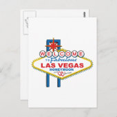 Las Vegas Honeymoon Briefkaart (Voorkant / Achterkant)