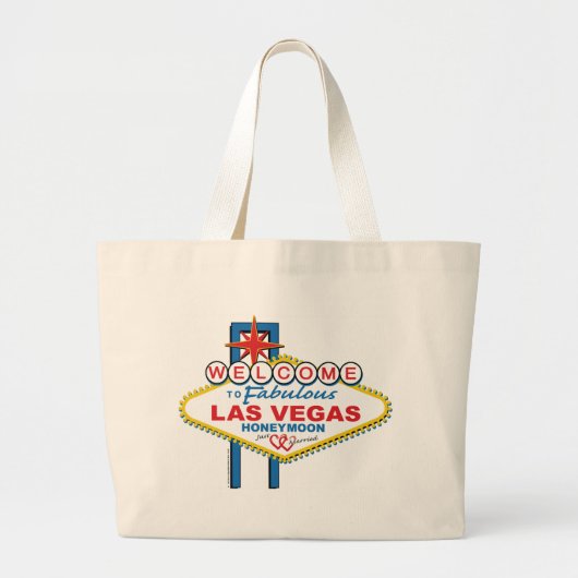 Las Vegas Honeymoon Grote Tote Bag (Voorkant)