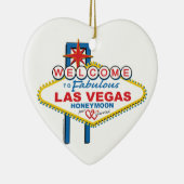 Las Vegas Honeymoon Keramisch Ornament (Rechts)